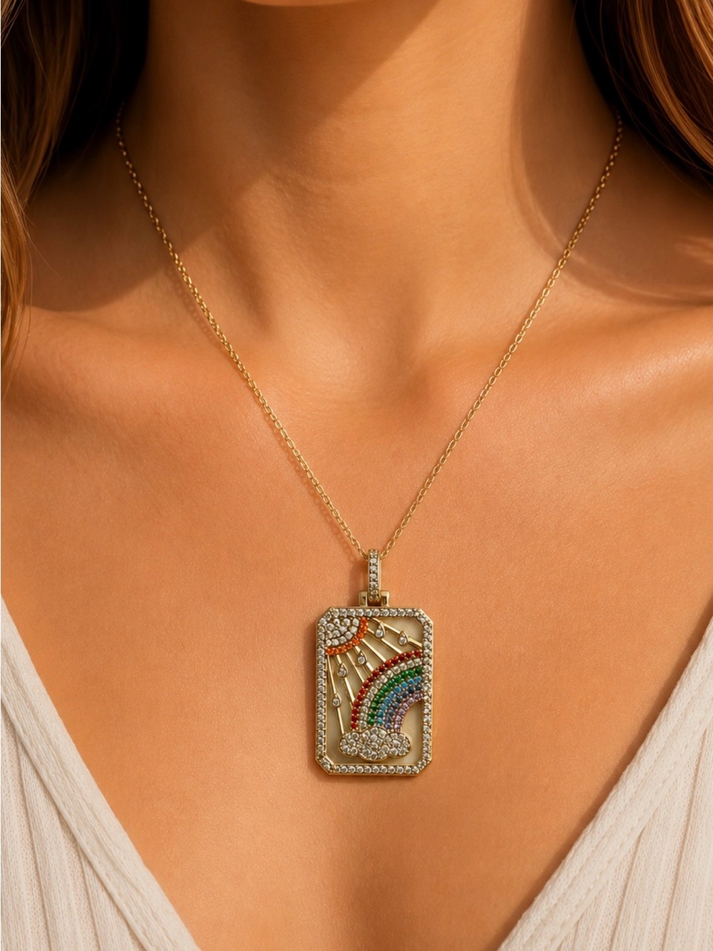 Melinda Maria Rainbow Tarot Necklace 🌈